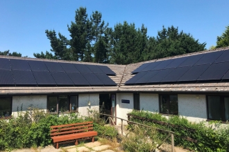 Solar panels at Cornwall Wildlife Trust Head Offices 1