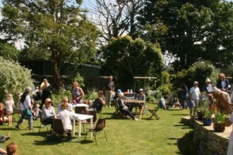 Visitors at Open Garden