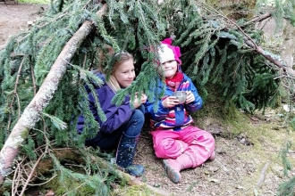 Wildlife Watch - Forest school Amber and Lerryn