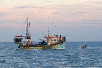 Fishing boat by Adrian Langdon