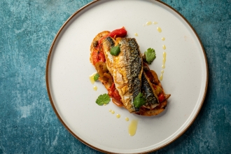 Pan fried mackerel by Ken Symons - image by Mike Searle