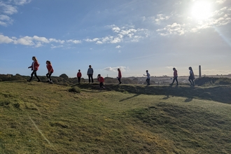 School at Upton Towans nature reserve