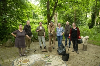 Belinda and The Spinney Action Group volunteers