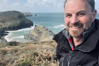 Matt Walpole selfie on the coast path near Boscastle