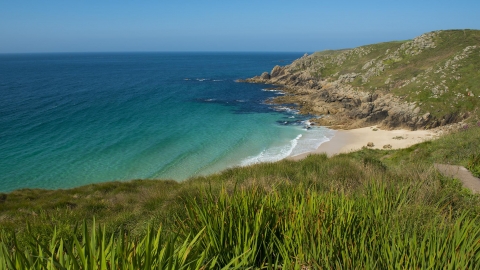 Untouched Cornish cove by Aaron Parsons