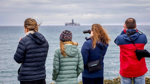 Volunteers at a Sea watch in Falmouth, image by Hedvika Michnova