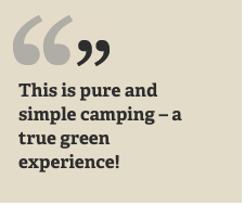 Pure and simple camping