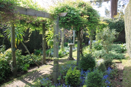 Pillars of interest at Trenarth Open Garden