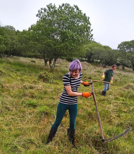 Scything for wildlife by David May CWT - Copy