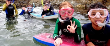 Children have their eyes opened to an underwater world