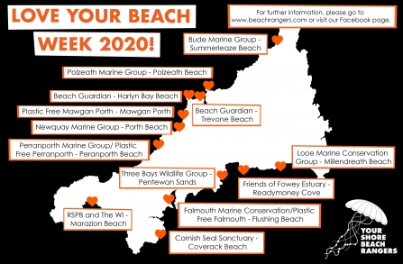 Love Your Beach Week 2020 Map