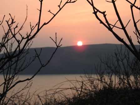 Spring sunset from island © Claire Lewis