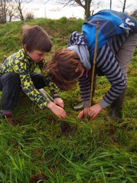 Children tree planting - Sarah Clappison