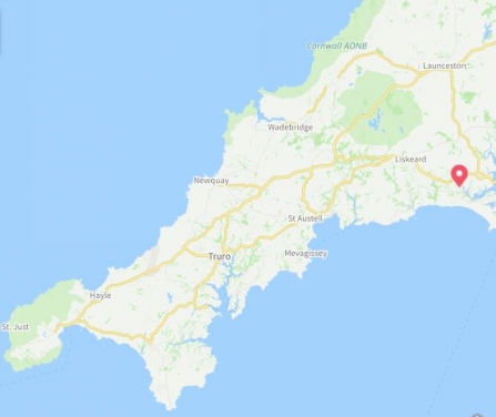 South Bosent location map