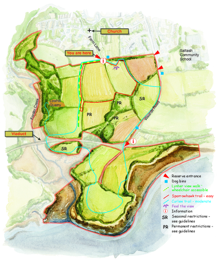 Illustrated map of Churchtown Farm