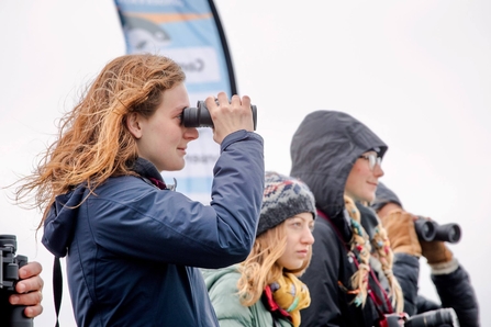 Volunteers at a Seaquest Southwest Sea Watch with Falmouth marine conservation group. 