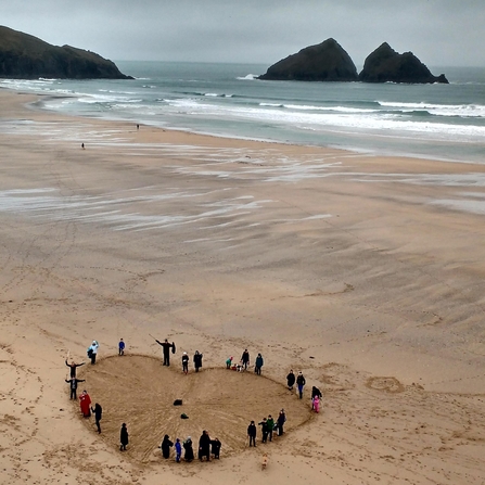 Cornwall Wildlife Trust's Love Your Beach event at Holywell Bay, Image by Hydro Motion Media