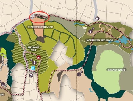 Damaged footpath map