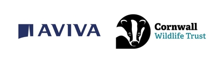 Aviva and Cornwall Wildlife Trust logos side by side