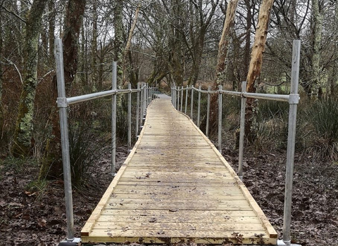 Boardwalk to improve accessibility around the beaver enclosure 