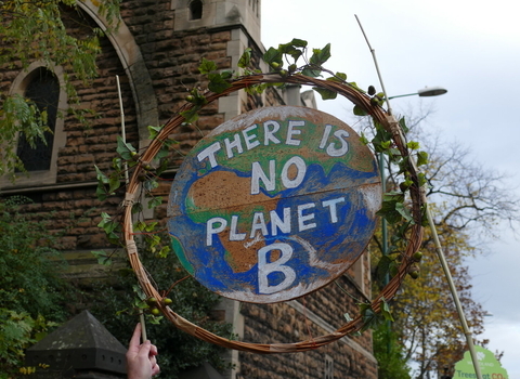 There is no planet b sign