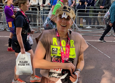 Rory completes the London marathon